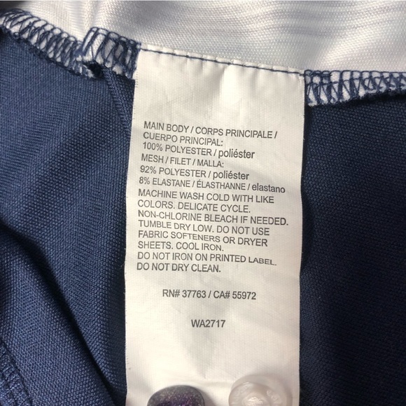 NWOT Callaway Opti-dry Athletic Blue Golf Short Sleeve Shirt Size Small - Picture 6 of 10